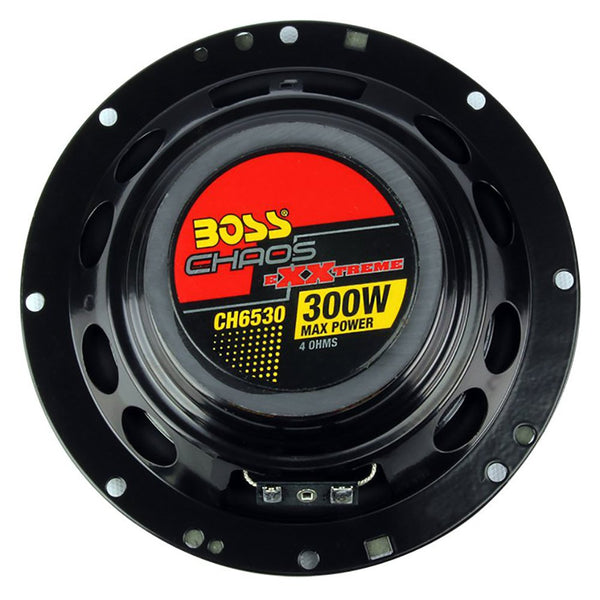  6.5 Inch 300 Watt 3-Way Car Coaxial Audio Red Stereo Speakers