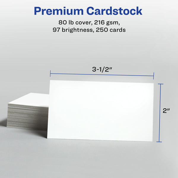 2" x 3.5" Business Cards, Sure Feed, Inkjet